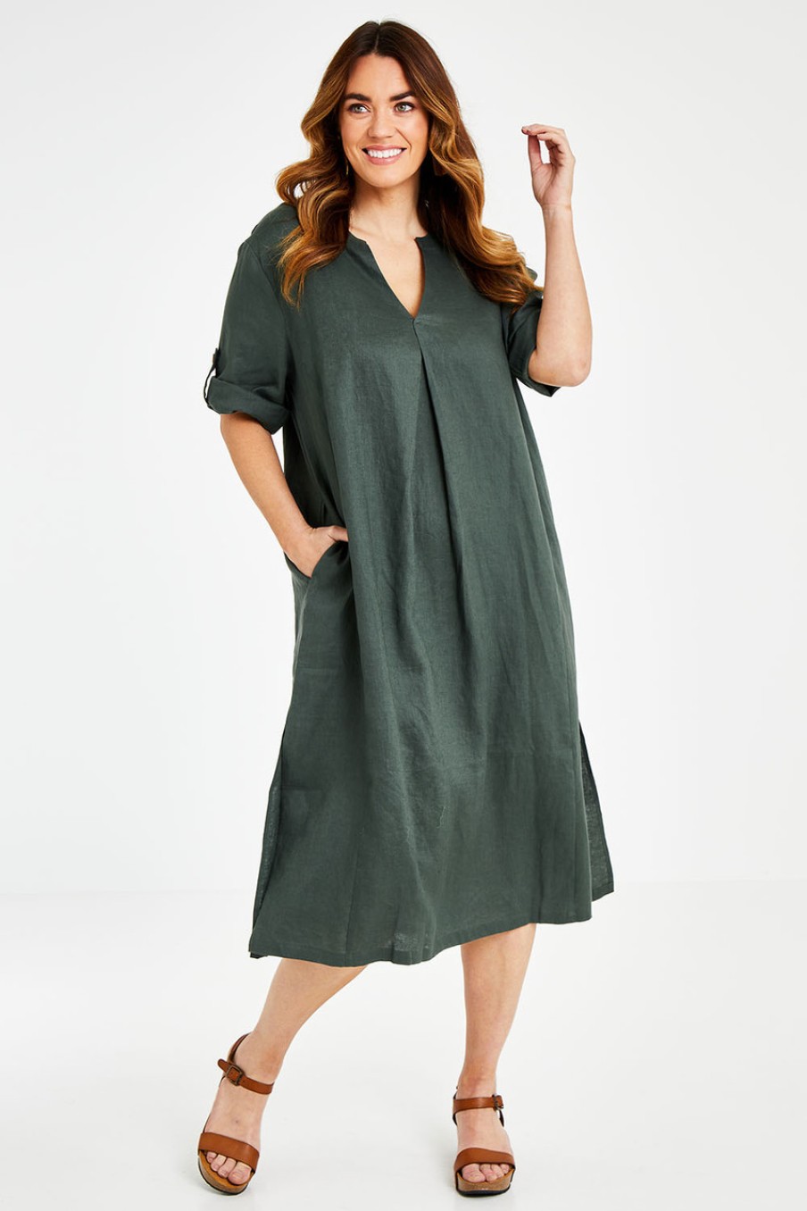 Dresses Natural for birds | Linen Summer Relaxed Dress