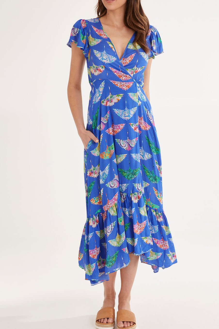 Dresses Rubyyaya | Birds Of Surfers Wrap Dress