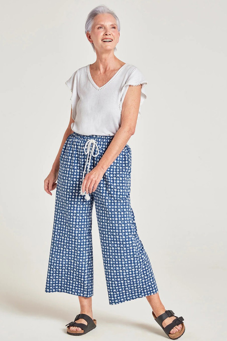 Pants & Leggings Thought | Clementine Oragnic Jersey Culotte Navy