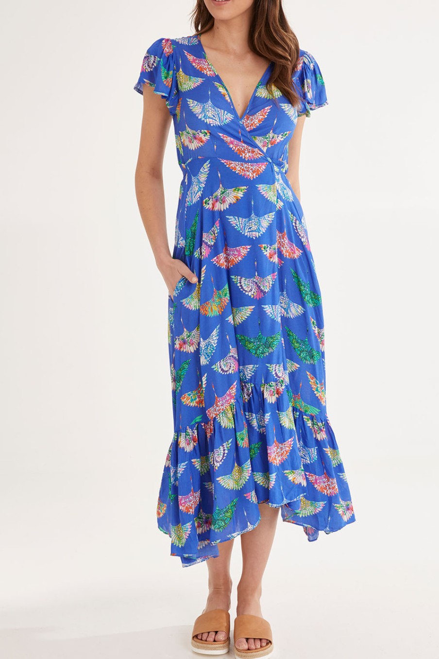 Dresses Rubyyaya | Birds Of Surfers Wrap Dress