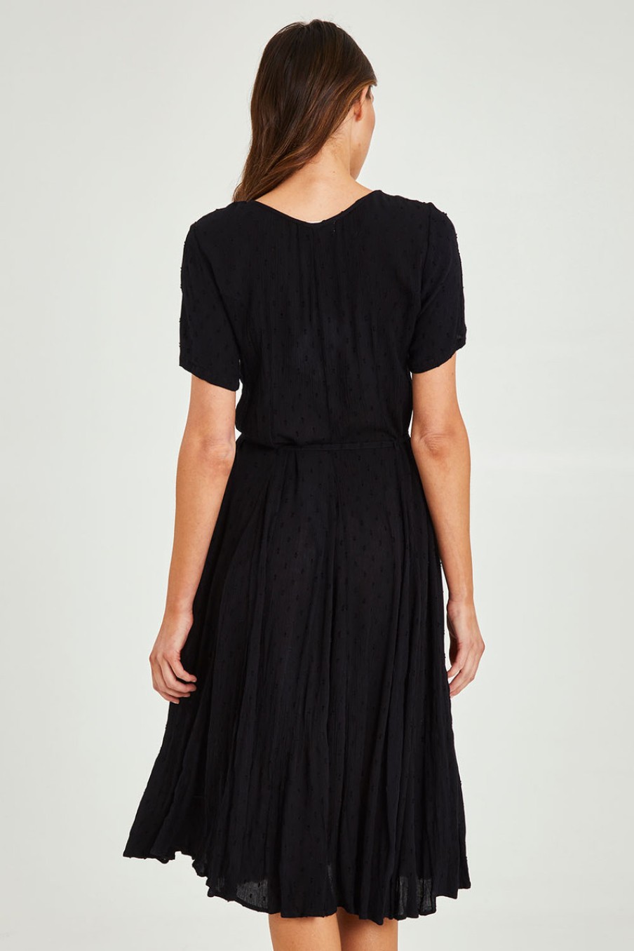 Dresses Orientique | Essentials Godet Short Sleeve Dress