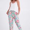 Lingerie & Sleepwear Victoria's Dream | Akira Cotton 3/4 Pyjama Pants Teal