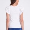 Tops Sass | Tamara Frill Sleeve Tee