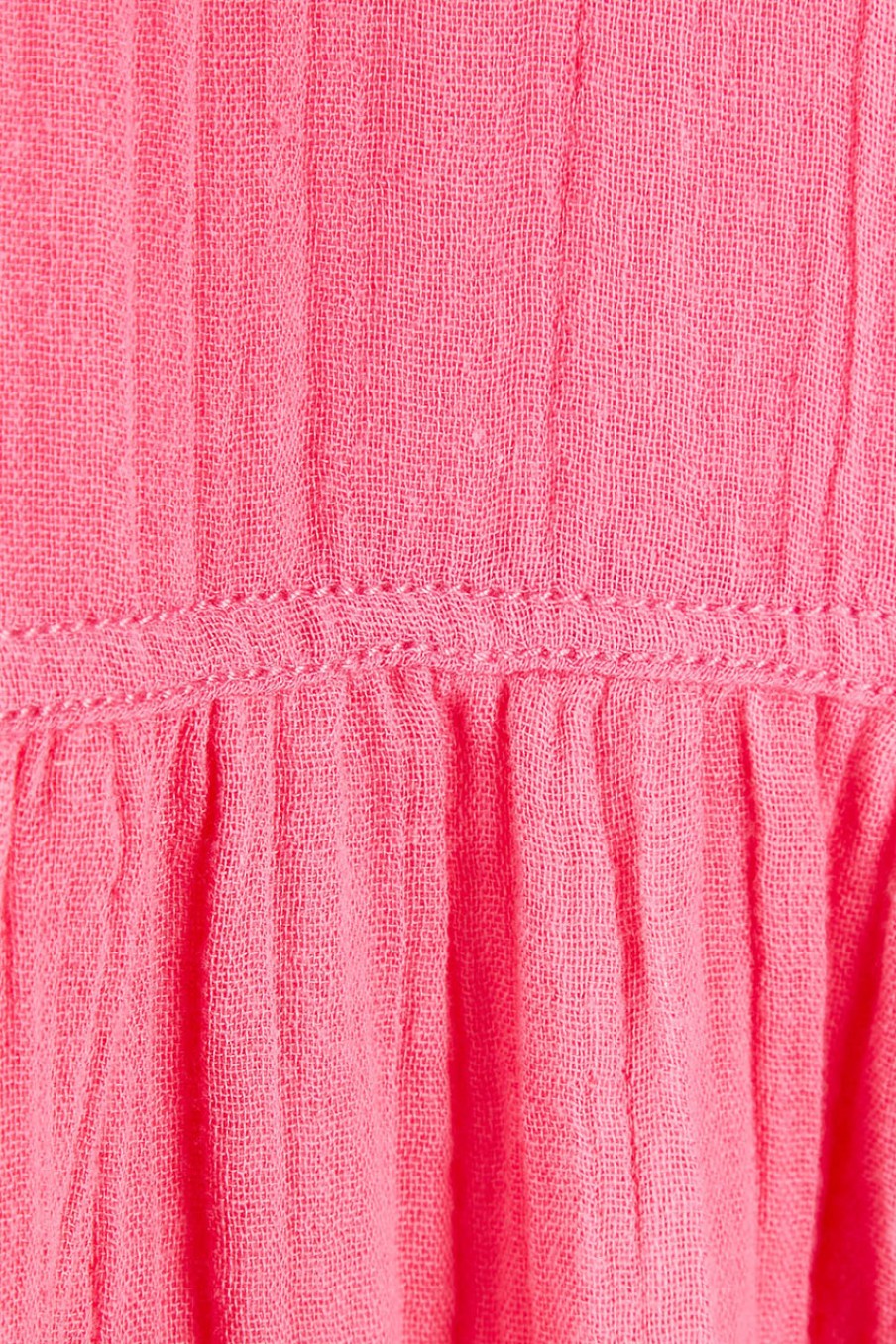 Dresses handpicked by birds | Bubble Sleeve Half Placket Dress Mixedpink