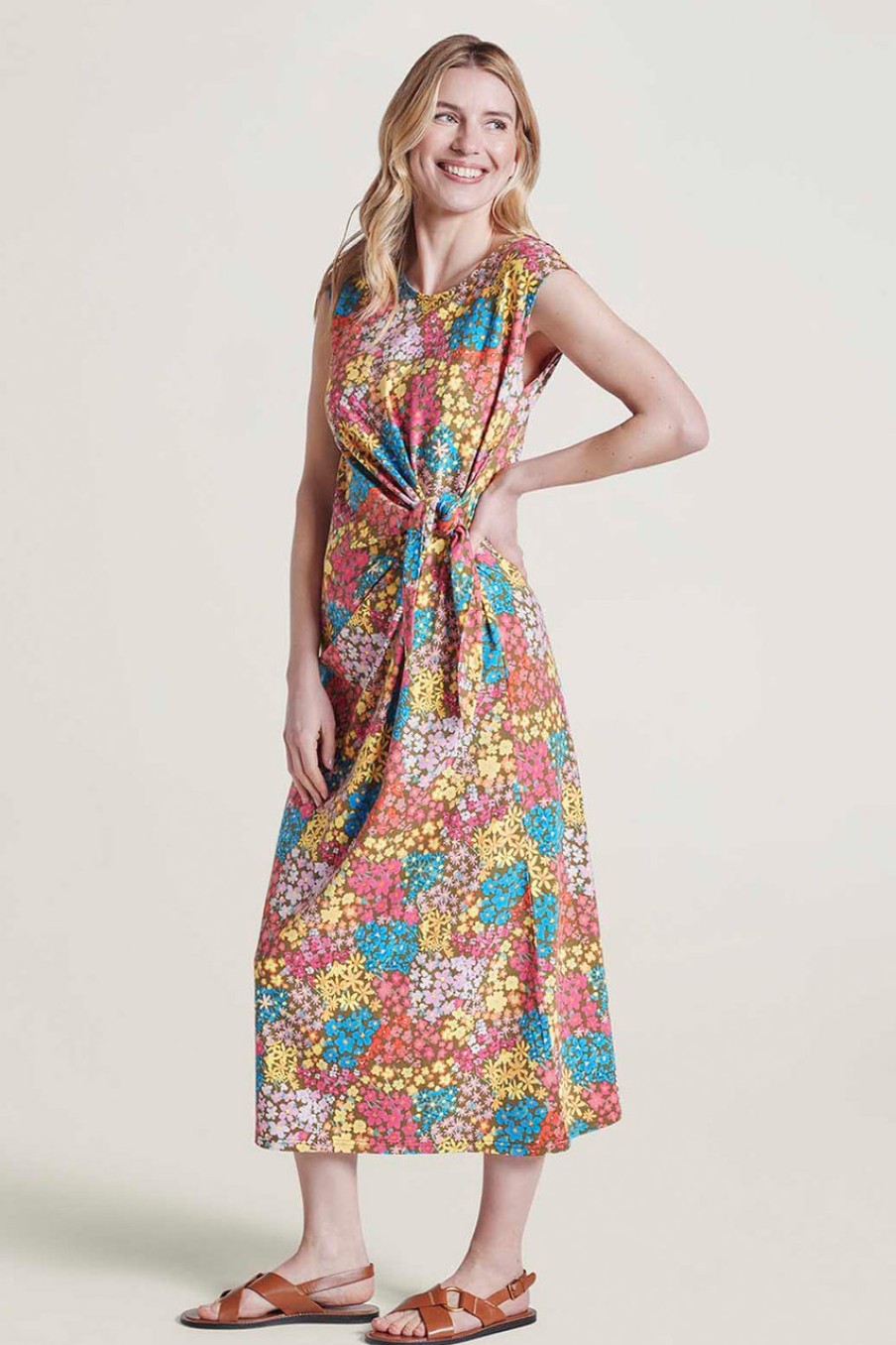 Dresses Thought | Marlin Cotton Jersey Maxi Dress Multi