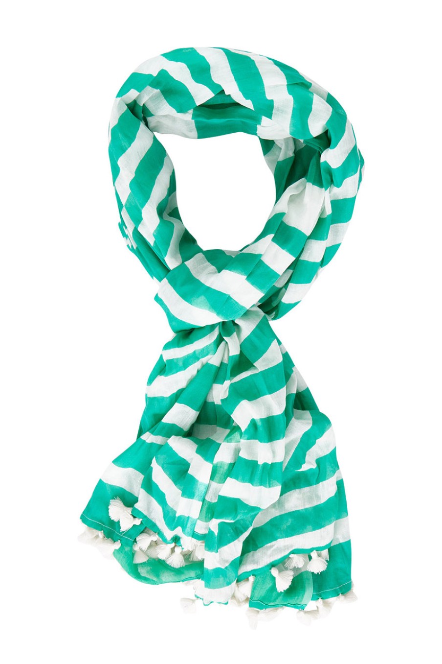 Accessories Holiday | Madrid Stripe Scarf Applegreen