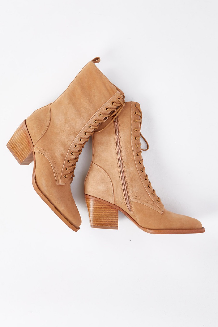 Shoes Django & Juliette | Major Suede Lace Up Boot