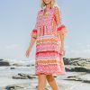 Dresses Sea Bird | Tura Beach Cotton Dress Multipink