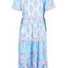 Dresses Sea Bird | Bilgola Beach Cotton Dress Bluepink