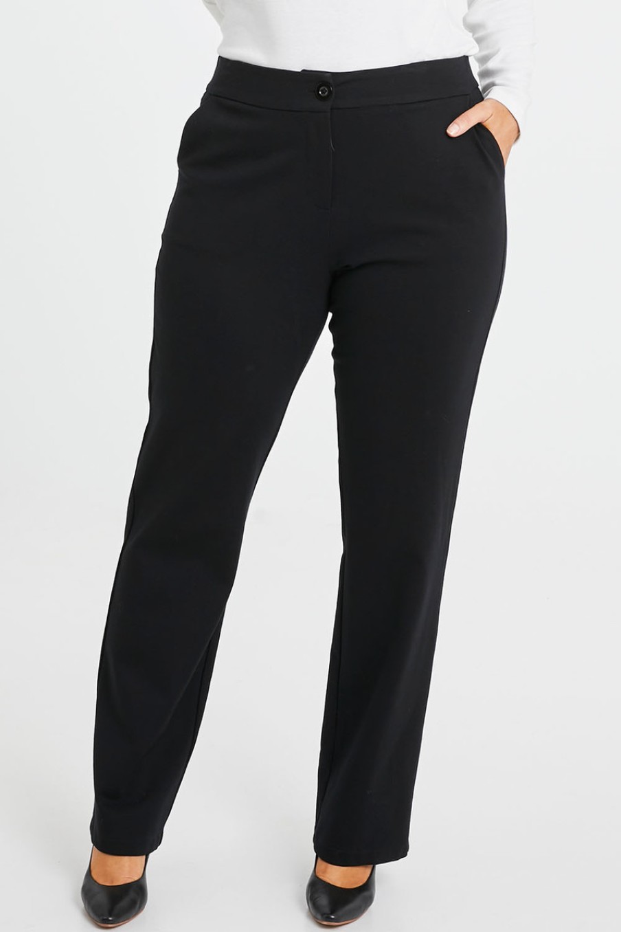 Pants & Leggings Belle bird | Belle Ponte Tailored Pant Black