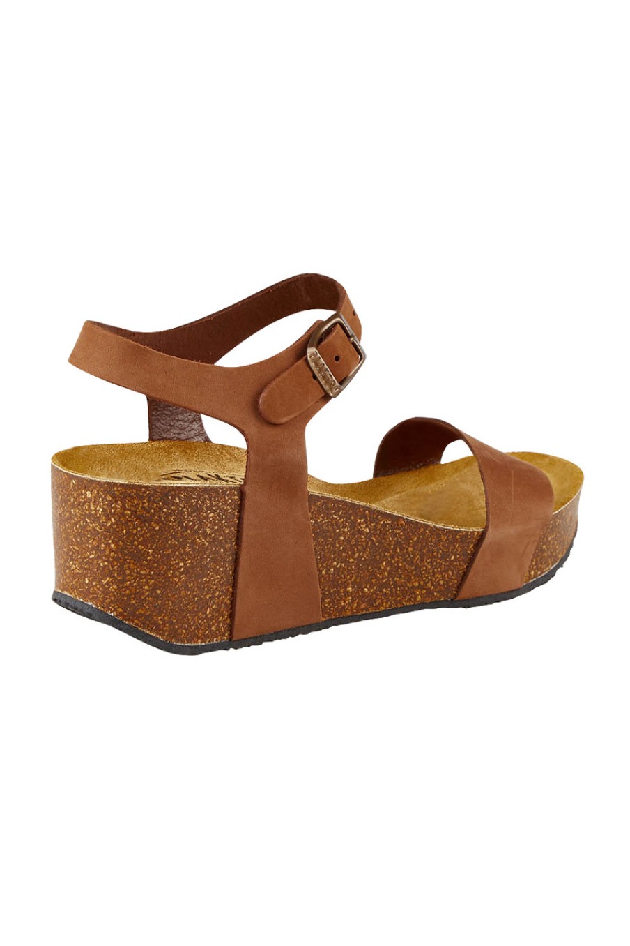 Shoes Plakton | Optimista Leather Wedge Nubmoka