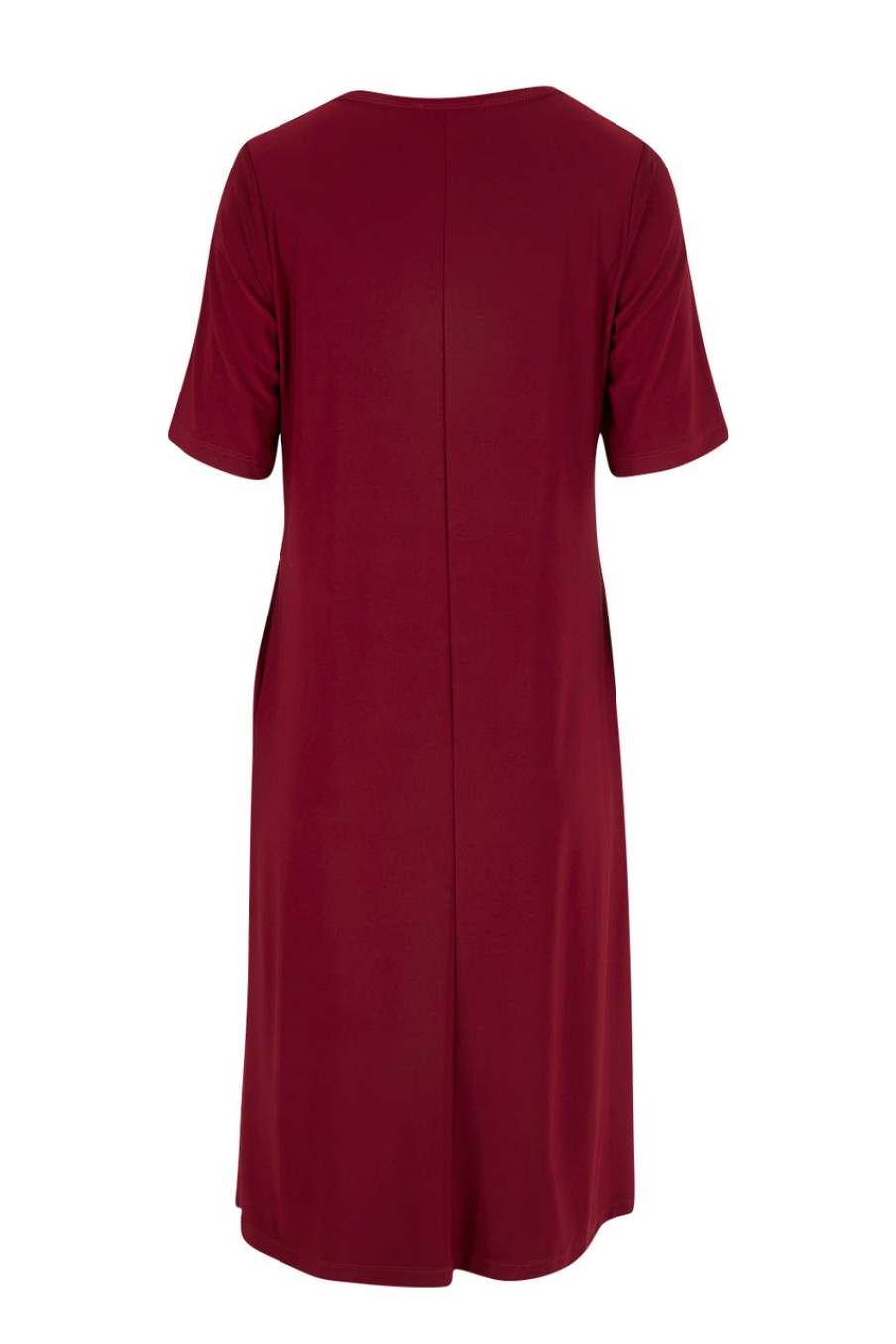 Dresses bird keepers | The Recycled Easy Wear Keyhole Dress Burgundy