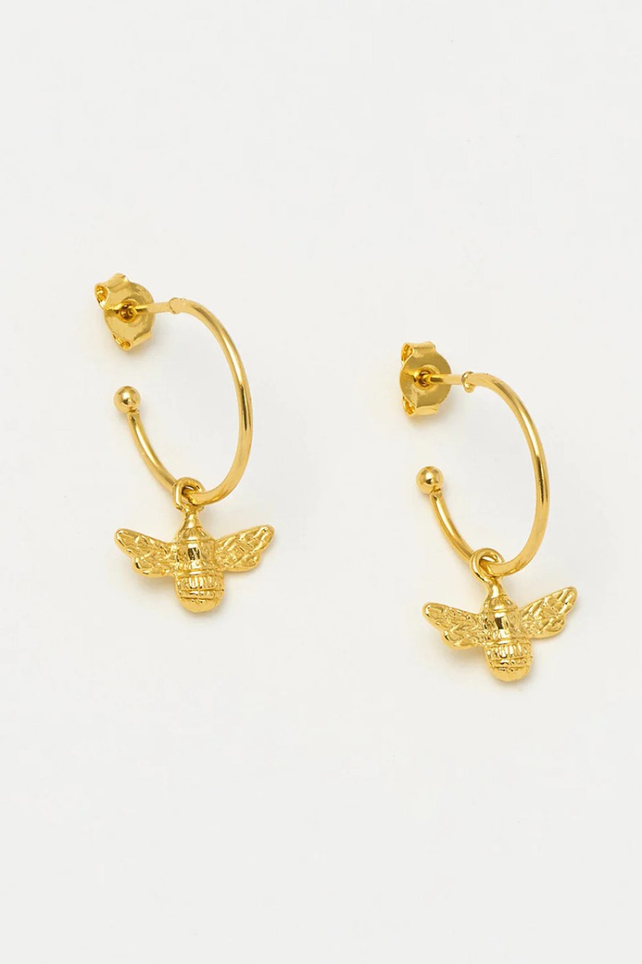 Accessories Estella Bartlett | Bee Hoop Earrings Gold