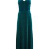 Dresses Moonlight Bird | Lynette Velvet Dress Jade