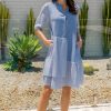 Dresses See Saw | Layered Dress Bluewhite