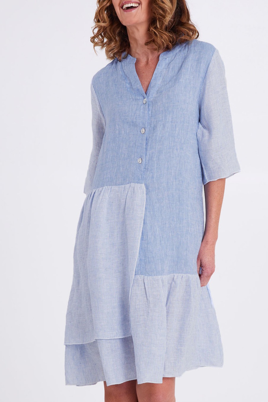 Dresses See Saw | Layered Dress Bluewhite