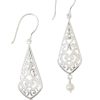 Accessories Lush Designs | Sea Embrace Sterling Pearl Earrings Silver