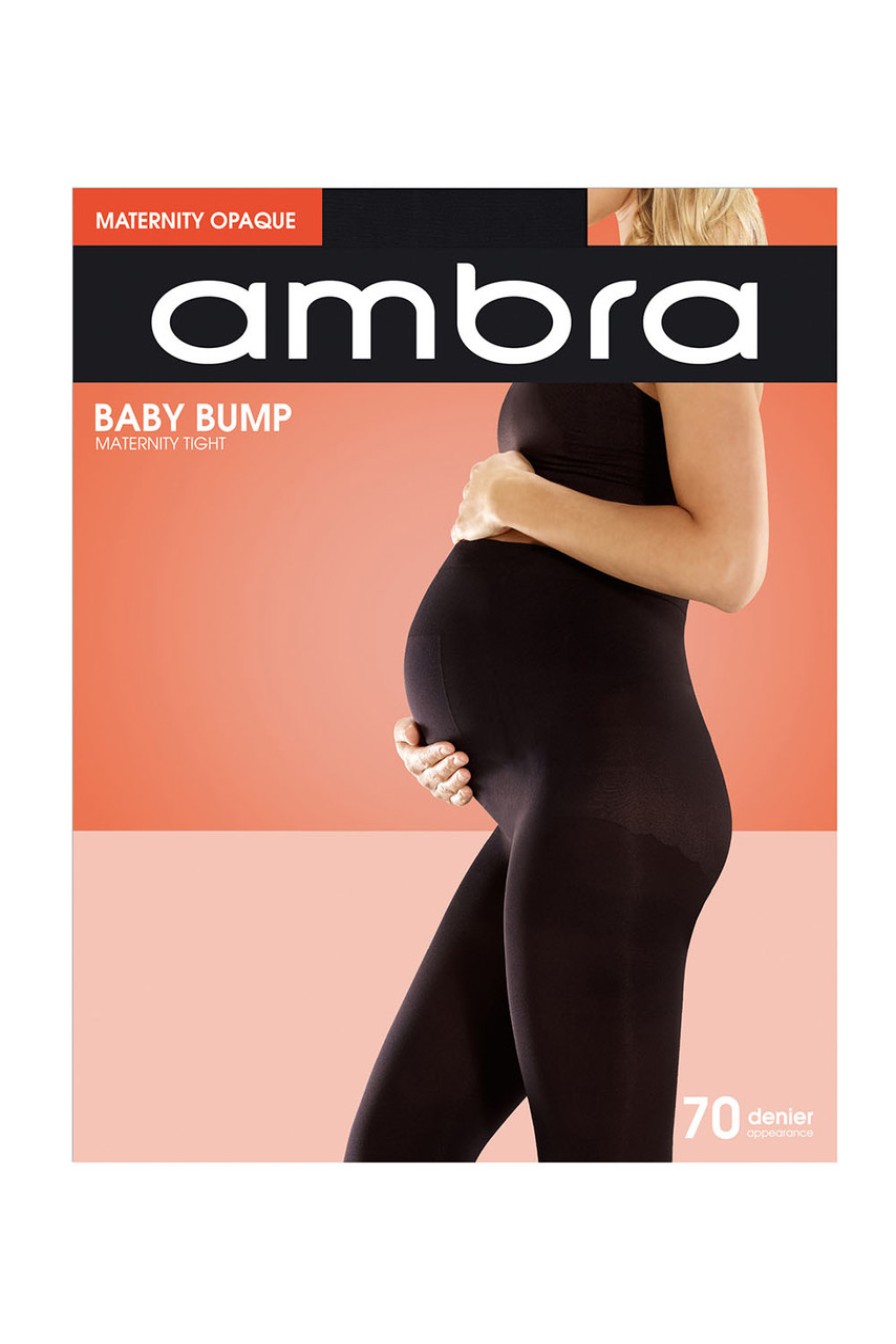 Lingerie & Sleepwear Ambra | Baby Bump Opaque Tights 70 D Black