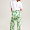 Lingerie & Sleepwear Unwind by Birdsnest | Cotton 3/4 Wide Leg Pyjama Pants Grnfloral