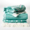 Swimwear Hammamas | Hammamas Aztec Towel Emerald