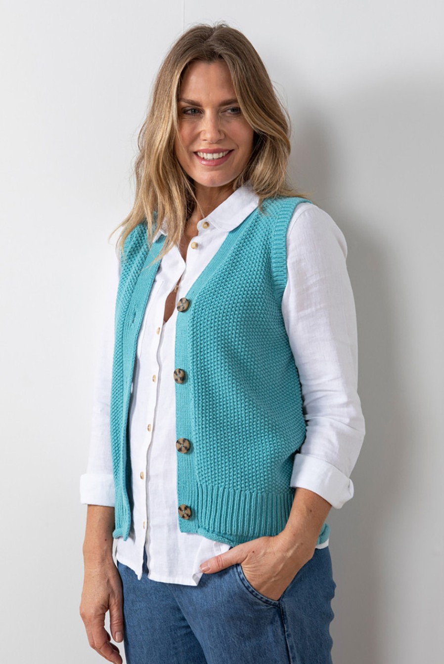 Coats & Jackets Lily & Me | Springtide Vest Duckegg