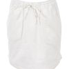 Skirts bird keepers | The Curved Hem Drawstring Skirt White