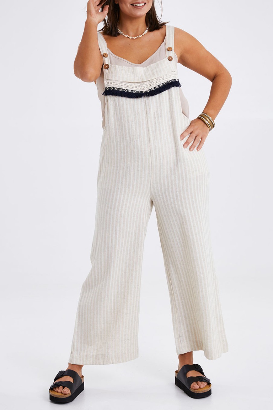 Jumpsuits & Playsuits boho bird | Love The Way You Move Overalls Wheat