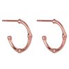 Accessories Najo | Bamboo Small Stud Hoop Earring Rosegold