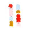 Accessories Pink Nade | Eishi Mismatch Earring Redpinkblu