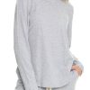 Lingerie & Sleepwear Papinelle | Organic Cotton Knit Long Sleeve Tee Grey