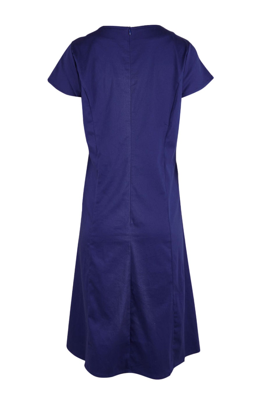 Dresses Belle bird | Belle A Line Cotton Sateen Dress Sapphire