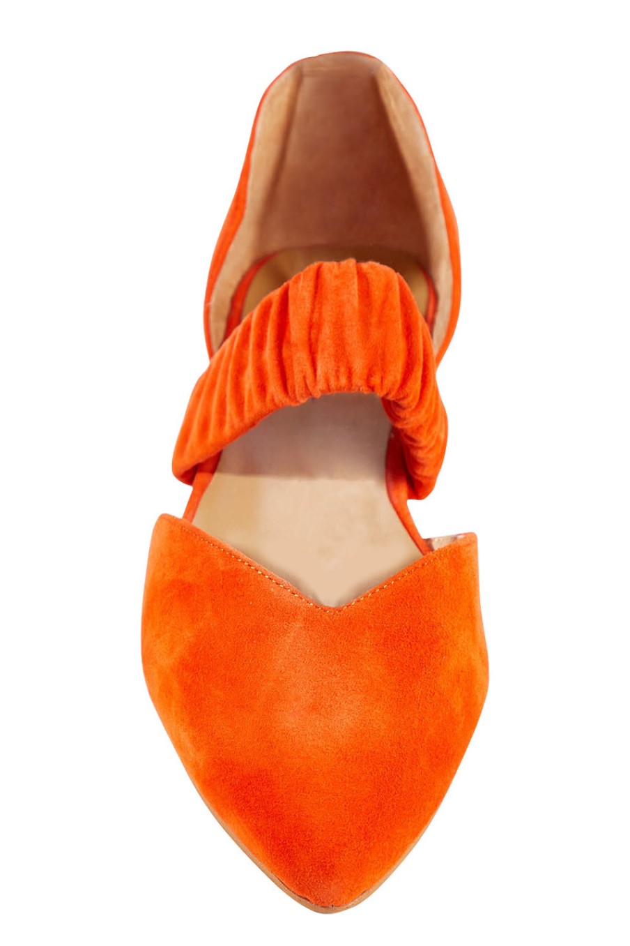 Shoes Mollini | Gatha Suede Flat Orange