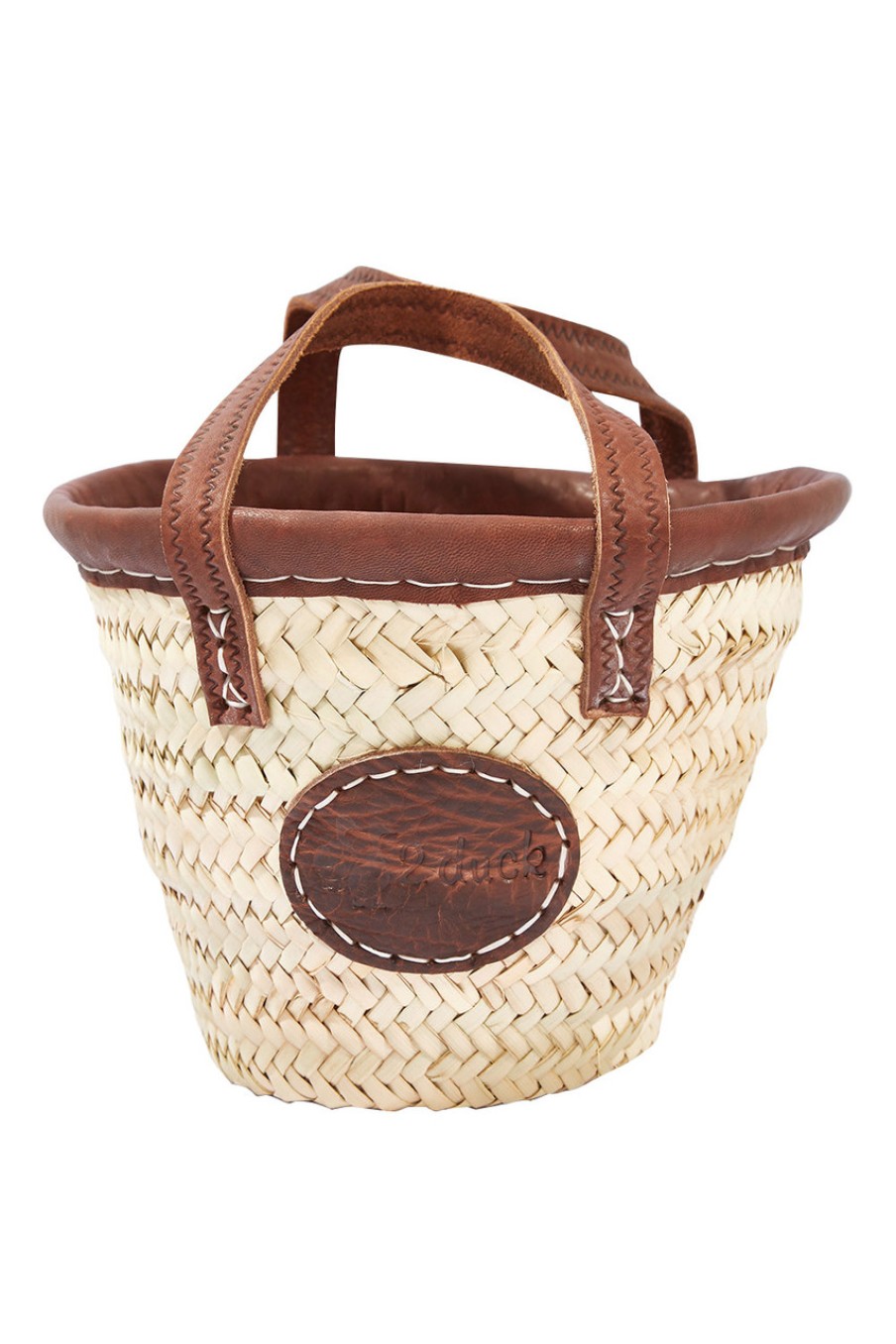 Accessories 2 Duck Trading | Baby Basket With Leather Trim Natural