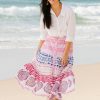 Skirts Sea Bird | Pambula Beach Cotton Maxi Skirt Multi