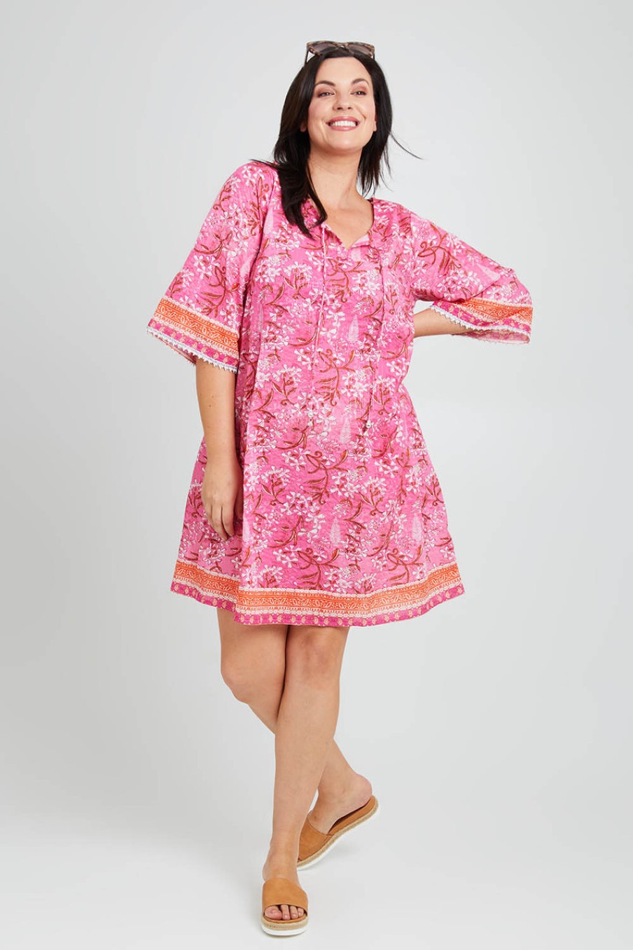 Dresses Sea Bird | Cable Beach Dress Pinkorange