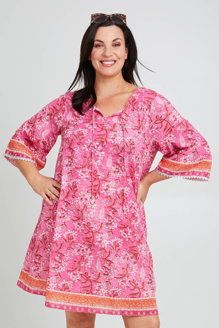 Dresses Sea Bird | Cable Beach Dress Pinkorange