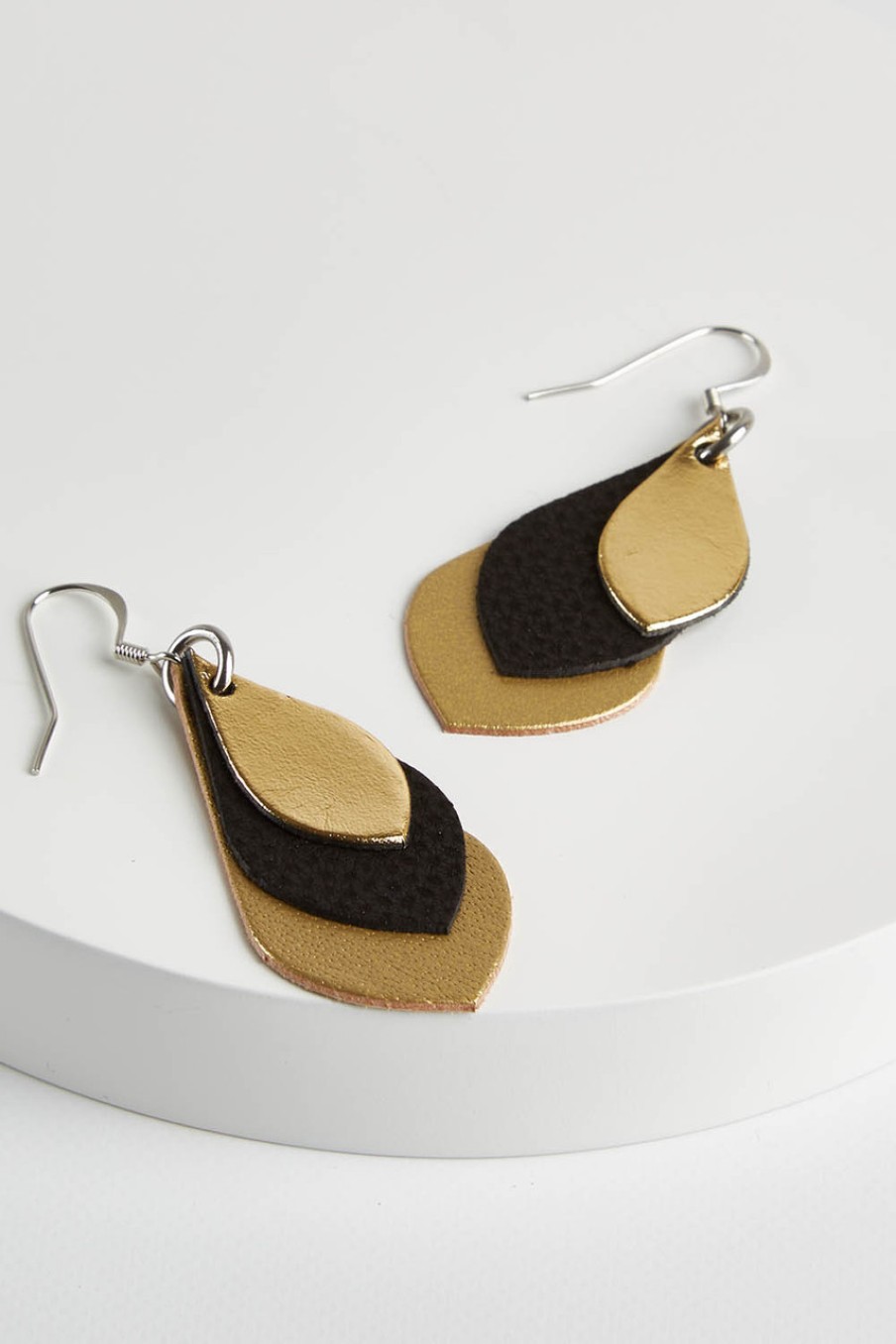 Accessories Ki & Co | Australian Made Leather Teardrop Earring