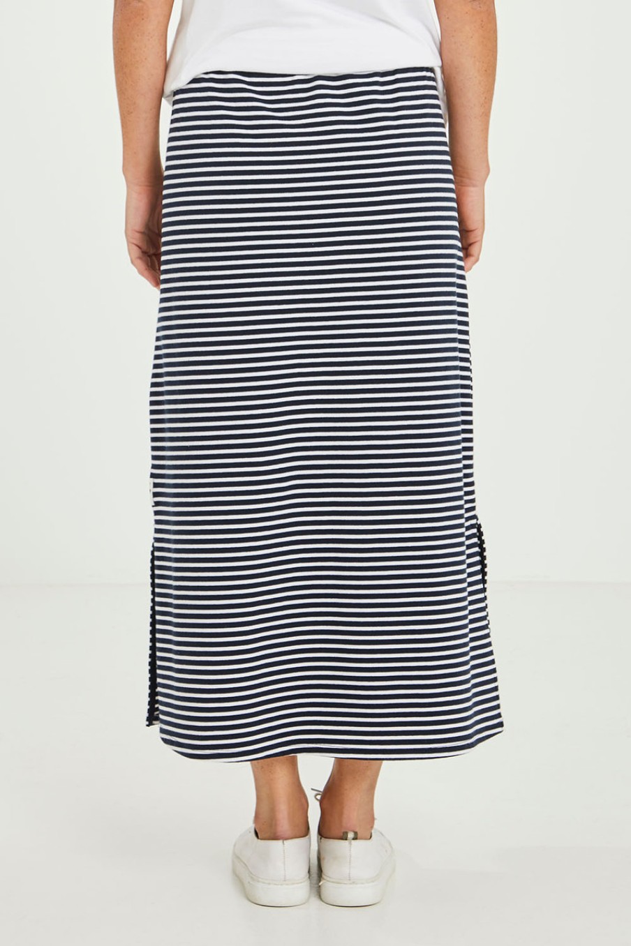 Skirts Elm | Fundamental Travel Skirt Navystrip