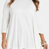 Tops Belle bird | Belle Turtleneck Draped Bamboo Tee