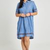 Dresses handpicked by birds | Pleat Detail Shirt Dress