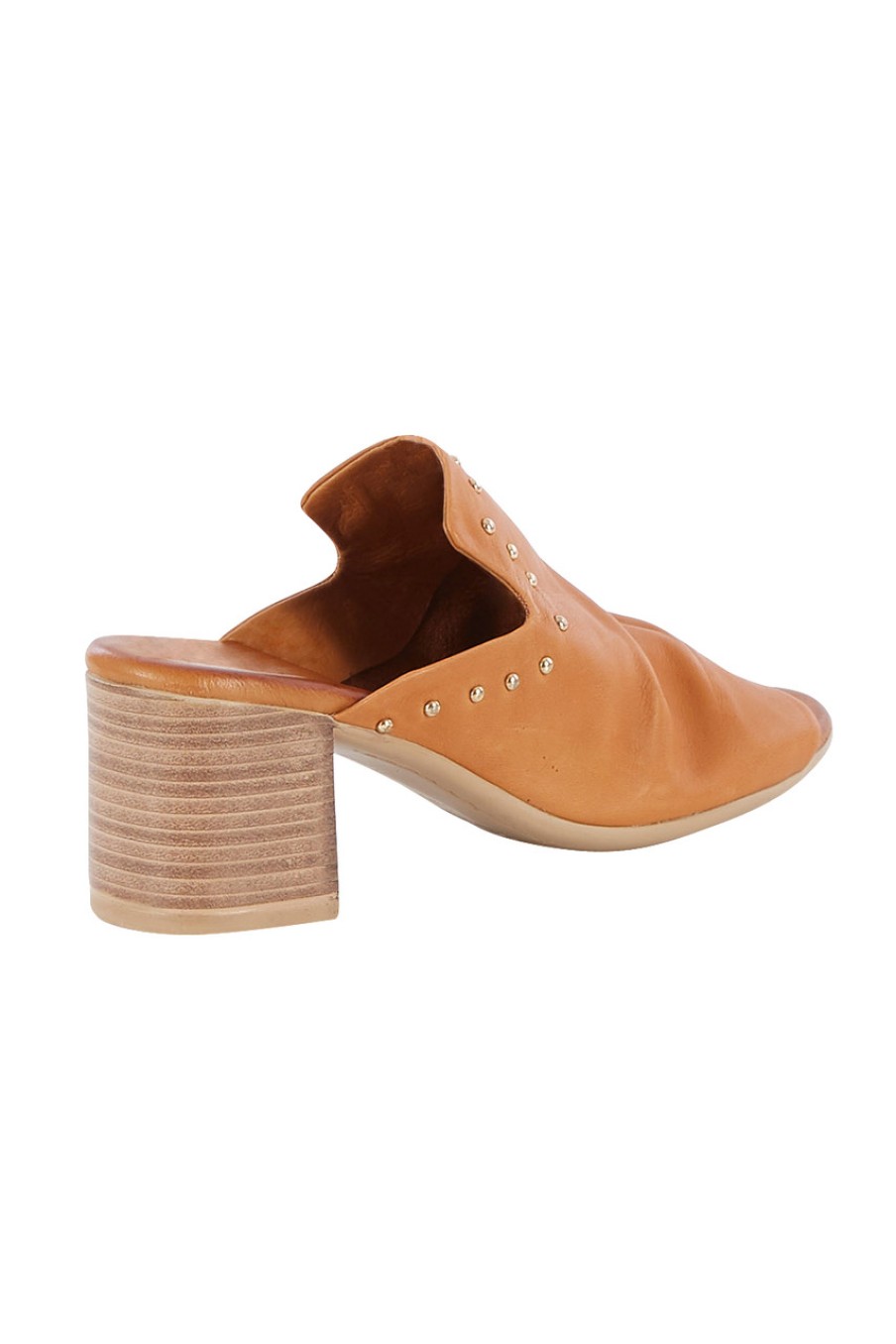 Shoes Alfie and Evie | Baguette Leather Heel Coconut