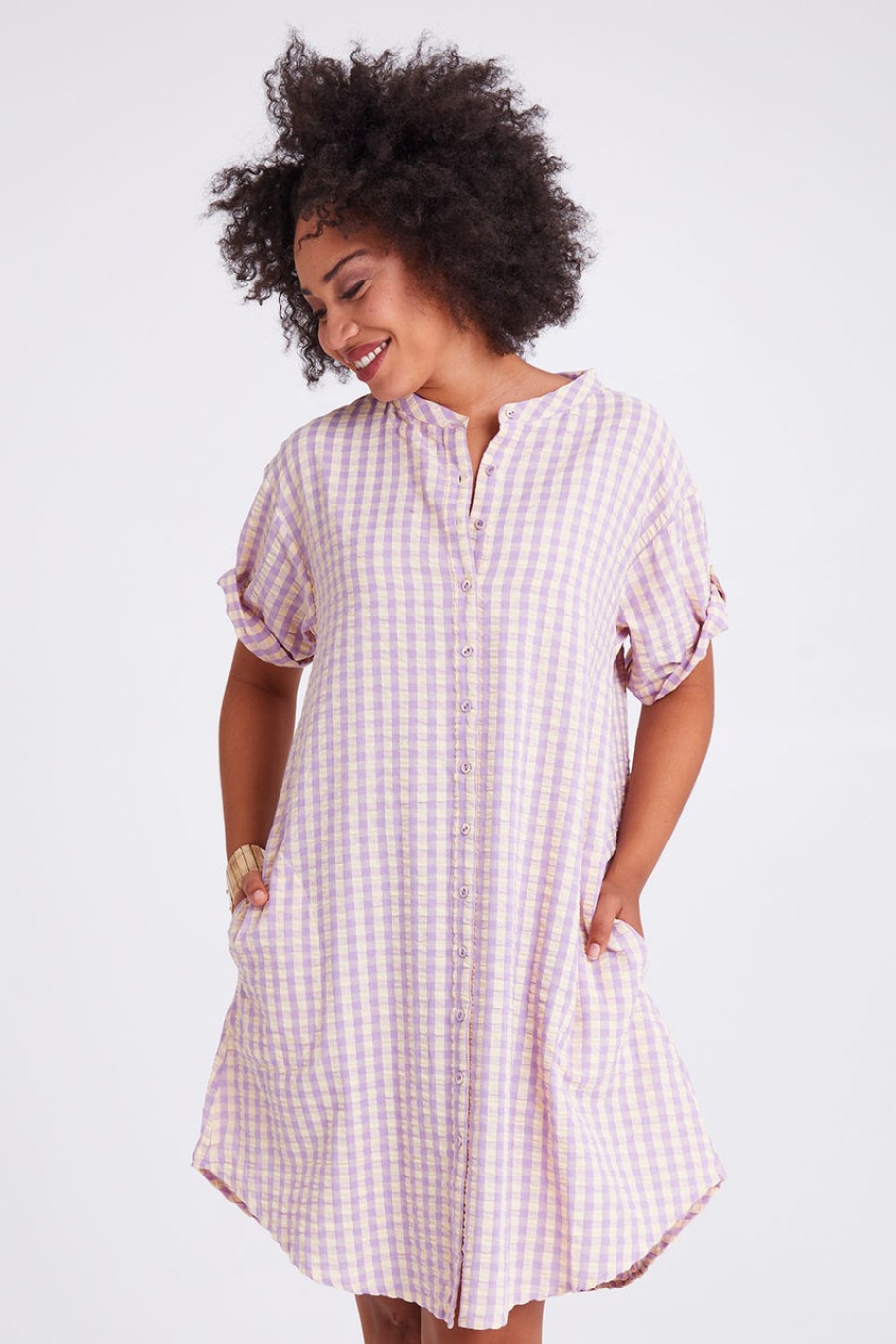 Dresses Boom Shankar | Josie Shirt Dress Lilacjuno