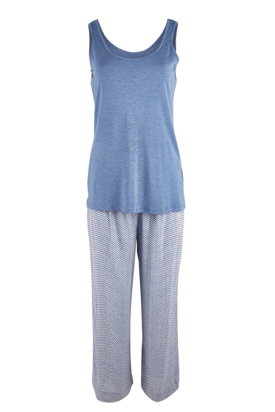 Lingerie & Sleepwear Florence Broadhurst | Basketweave Long Pyjamas Dusk