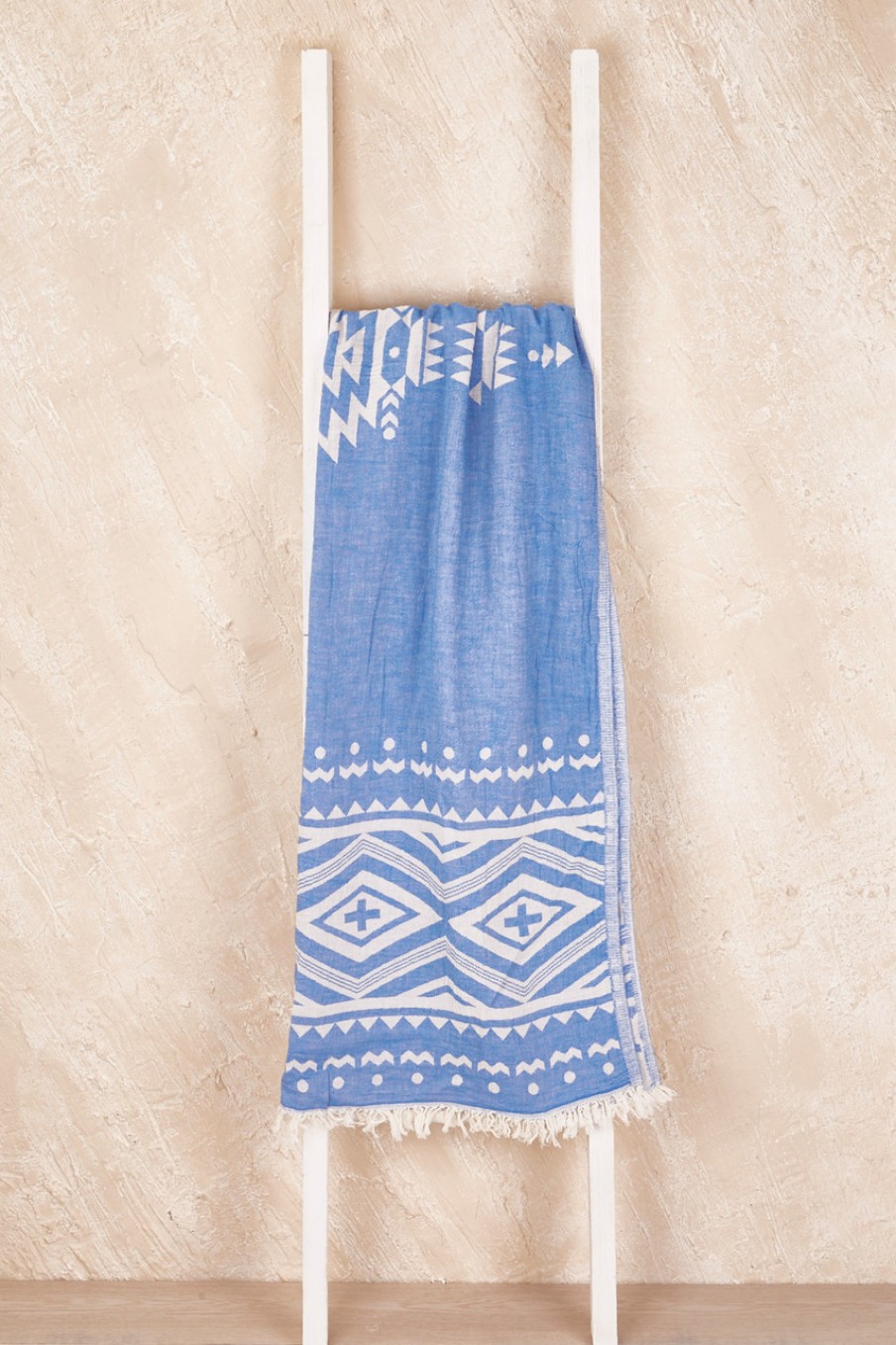 Swimwear Hammamas | Hammamas Aztec Towel Aztecblue