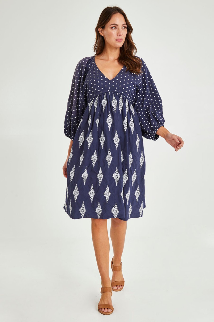 Dresses Talisman | Gaia Dress Navy