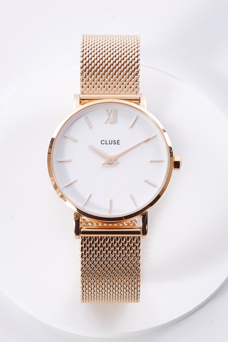 Cluse Féroce Forest Green Crocodile Leather Strap Watch