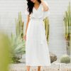 Dresses Brave & True | Long Way Home Dress White