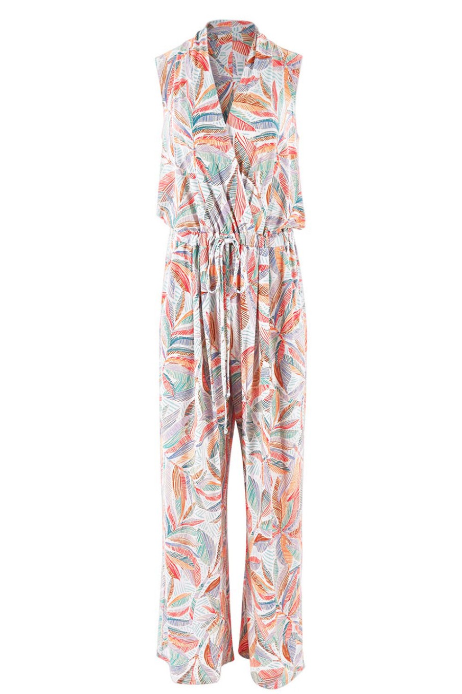 Jumpsuits & Playsuits Belle bird | Belle Leaf Print Jumpsuit Leafprint