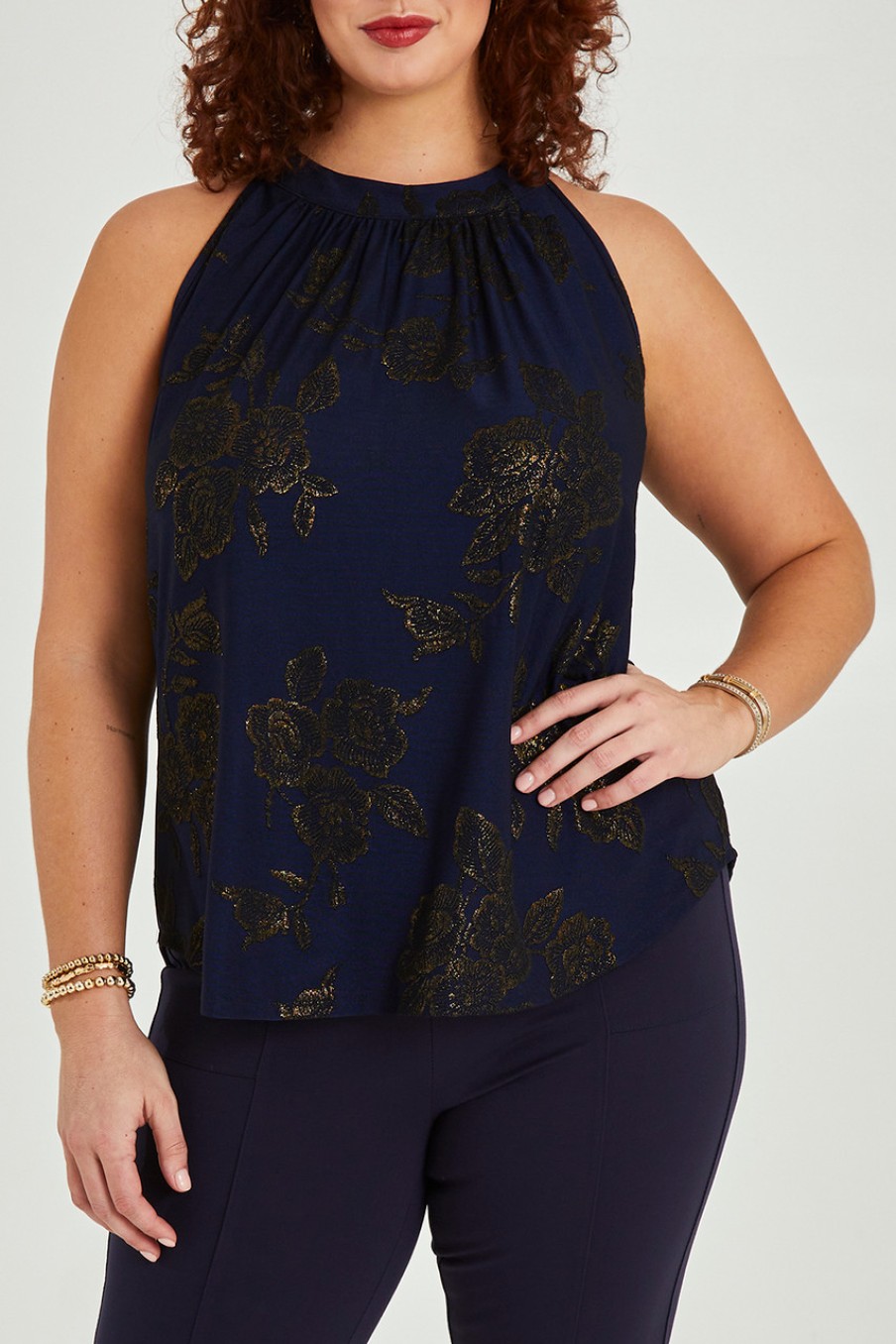 Tops Moonlight Bird | Cara Top Navygold