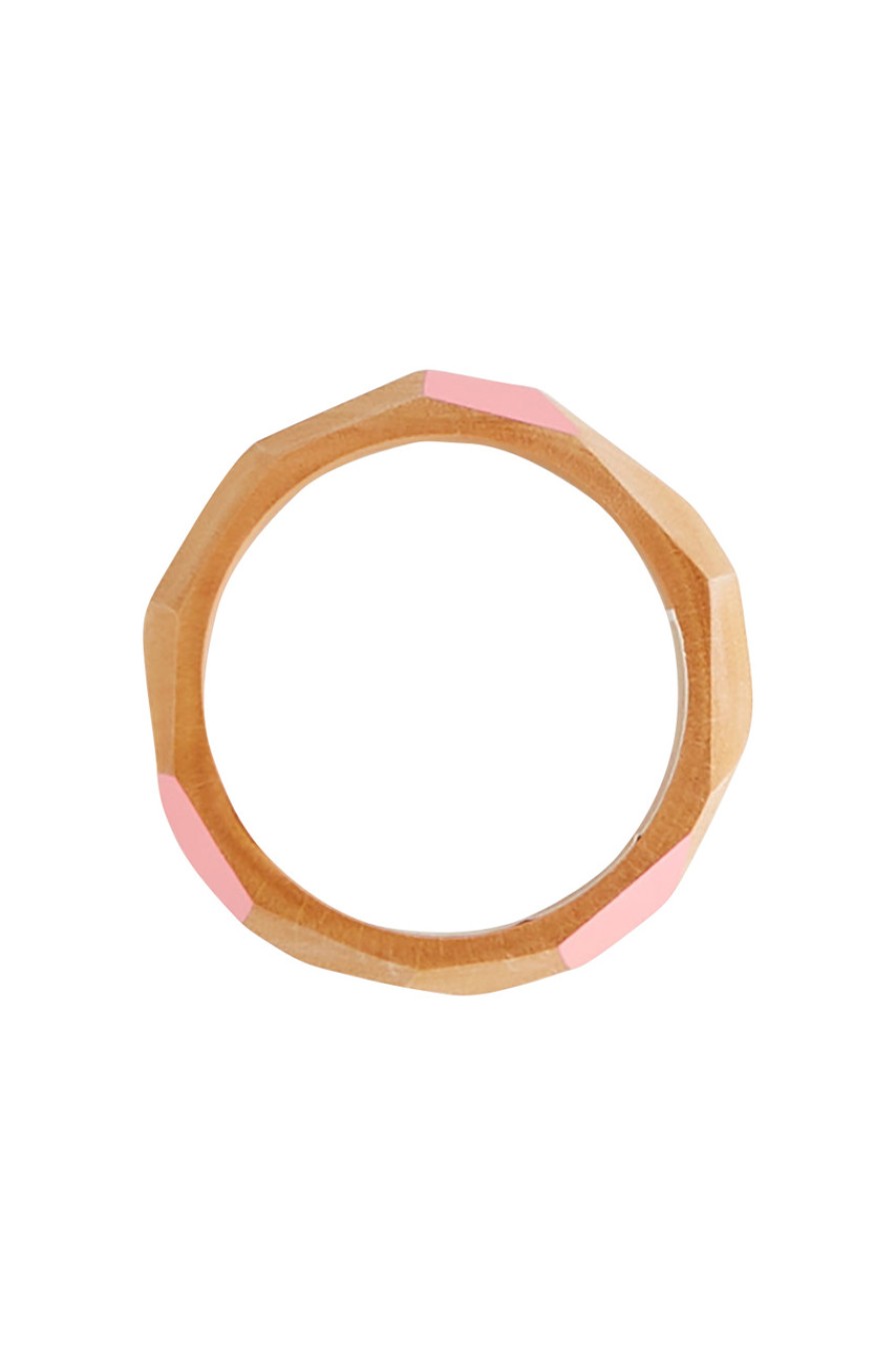 Accessories Rare Rabbit | Angular Cut Thin Bangle Pinkyellow